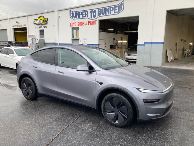 Bumper to Bumper Collision Center testimonials - Tesla - before